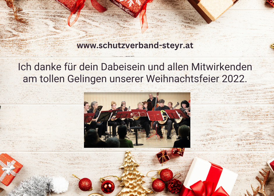 Danke. Frohe Festtage. Gutes Neues Jahr 2023!