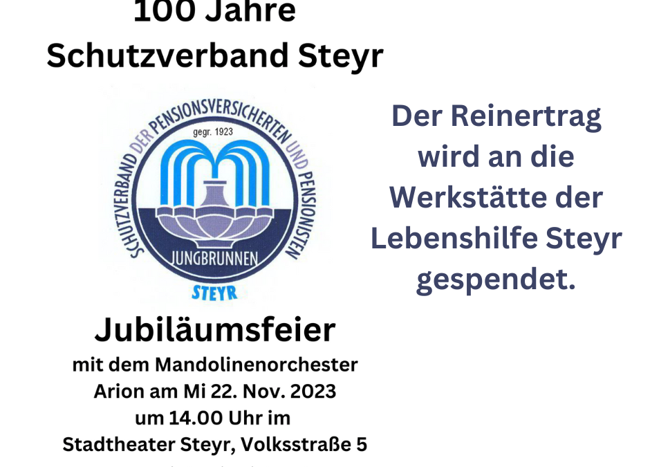 Einladung: 100-Jahr-Feierstunde