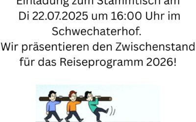 Einladung: Präsentation Reisen 2026